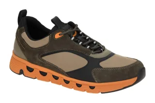 Geox U46HRA SPHERICA ECUB-4 A Sneaker Gr?n Military/Orange Flexibel Atmungsaktiv