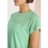 CECIL T-Shirt Sommerliche Leichtigkeit durch das Mesh-Detail