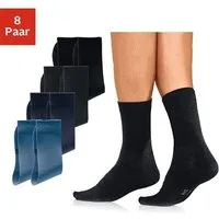 H.I.S Basicsocken Herren Business Socken Strümpfe Anzugsocken Atmungsaktiver Baumwolle (Packung, 8-Paar, Gr. 39-42 bis 47-48) mit hohem Baumwollanteil