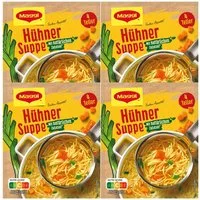 MAGGI Fertiggericht, Maggi Guten Appetit Hühner Suppe mit natürlichen Zutaten 60g 4er Pack