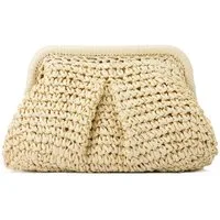 Zaewry Clutch Stroh Clutch Damen Sommer, Umhängetasche, Strandtasche Boho, Cloud Dumpling Bag, Schultertasche Beach Bag Elegant