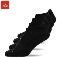 SNOCKS Laufsocken Running Socken für Damen & Herren (4-Paar) mit Fersenlasche und atmungsaktiv durch Mesh