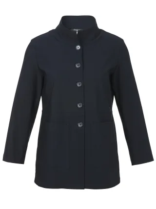 Frapp - Jacke Stehkragen 1/1 Arm Knöpfe navy - Gr. - 44