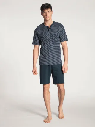 CALIDA - HERREN Pyjama kurz dark sapphire - Gr. - XL