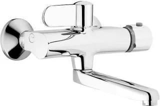 Hansa Waschtisch/Spültisch-Thermostat Wandbatterie Hansatempra 0838 verchromt 8382212