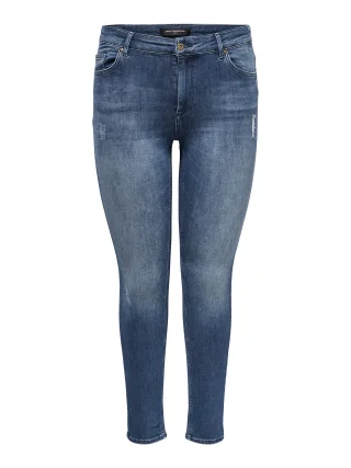 ONLY CARMAKOMA - CARWILLY REG SKINNY JEANS DNM TAI NOOS medium blue denim - Gr. - 42/32