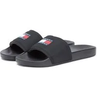 Tommy Jeans TJM POOL SLIDE Pantolette, Sommerschuh, Badeschuh, Hausschuh mit Logoschriftzug