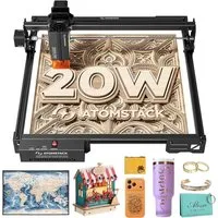 DESUO 3D-Drucker Laser Graviermaschine Lasergravierer für Holz, Acryl, Metall & Leder