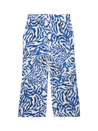 Tom Tailor - Culotte Hose mit Livaeco by Birla Cellulose™ white cut palmtree - Gr. - 26