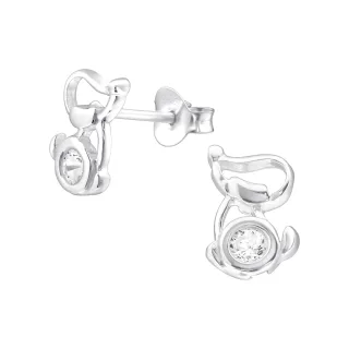 Hunde Ohrringe aus 925 Silber