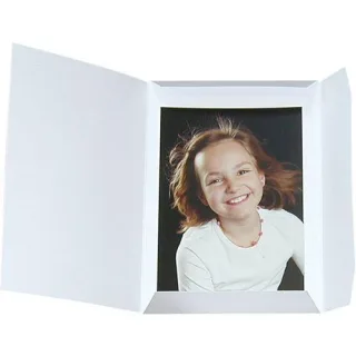1x100 Daiber Portraitmappen Sprint-Line 13x18cm weiß
