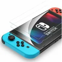 MSM Schutzfolie 2X Schutzglas für Nintendo Switch Panzerfolie Display Schutz 9H