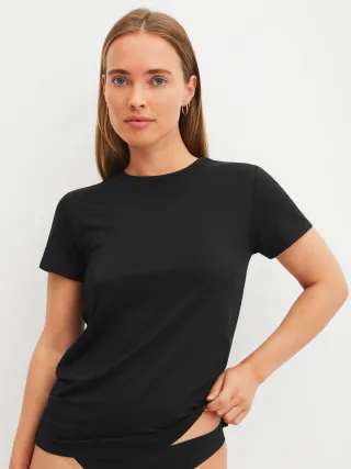 CALIDA - DAMEN Top kurzarm black C2C - Gr. - L
