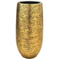 Flingora Bodenvase Lacey, mit Einsatz - Fiberglas - Indoor - Gold - Höhe 75 cm