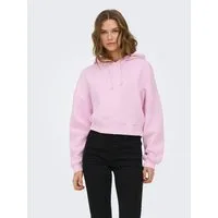ONLY Kapuzensweatshirt ONLSWEAT LIFE L/S HOODIE CROPPED SWT Baumwollmischung, loose fit