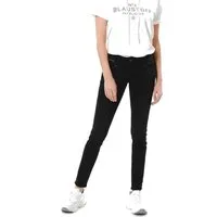 Herrlicher Slim-fit-Jeans Gila Slim Black Jeans aus Reused Denim