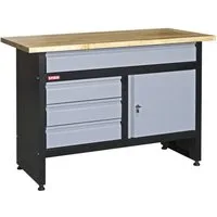 Stier Werkbank STIER Werkbank Basic 4 Schubladen Belastbarkeit 300 kg BxTxH 1200x600x