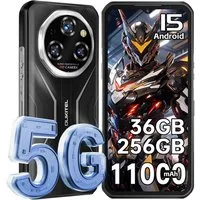 OUKITEL WP55 36+256GB 5G Outdoor Smartphone (16,76 cm/6.6 Zoll, 256 GB Speicherplatz, 108 MP Kamera, 5G, Android 15, 6.6" FHD 120Hz, NFC, OTG, IP68 Wasserdicht)