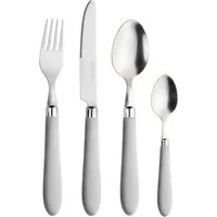 PINTINOX Besteck-Set Daisy 0 (24-tlg), 6 Personen, Edelstahl 18/0, Kunststoff, mit farbigem Kunststoffgriff