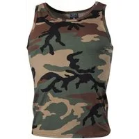 MFH T-Shirt Outdoor Tarn Tank-Top, woodland, 170 g/m²