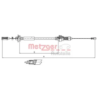Metzger Gaszug Citroen Fiat Peugeot 1173.7