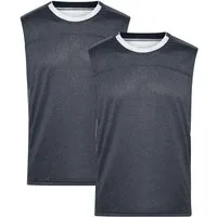 James & Nicholson Lauftop Doppelpack Sportliches Herren Lauf Top aus Funktionspolyester JN470 (Doppelpack, 2er-Pack) Feuchtigkeitsregulierendes Material