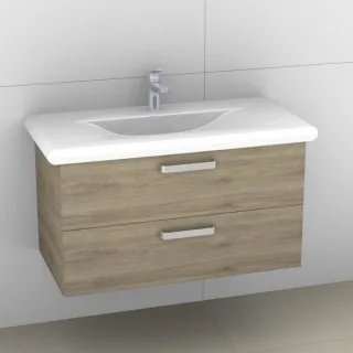 Artiqua 415 Waschtischunterschrank für Living Style 814437 Sanremo Eiche quer NB, 415-WU2L-L18-7144- 415-WU2L-L18-7144-428