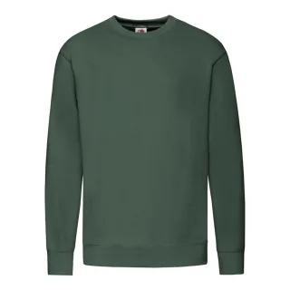 Fruit of the Loom - Sweatshirt für Herren/Damen Unisex angesetzte Ärmel (Flaschengrün)
