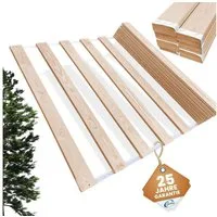 Rollrost VENO, Coemo, Kopfteil nicht verstellbar, Fußteil nicht verstellbar, Rolllattenrost 70 x 200 cm Lattenrost ausrollen Massivholz 13 Leisten