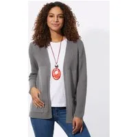 Witt Strickjacke Strickjacke Langarm Jersey, Rippoptik