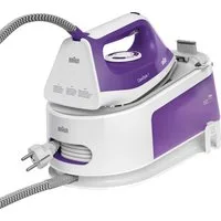 Braun Dampfbügelstation CareStyle 1 IS 1014 VI - 6,0 bar, 360 g Dampfstoß, 1,5 l Wassertank, 1500 ml Wassertank, 120 g Dampfmenge, SuperCeramic Bügelsohle, Easy CalcClean Entkalkung
