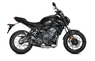 Sport Auspuff Komplettanlage MIVV Delta Race BLACK Yamaha MT-07 Bj.2021-2024 eintragungsfrei EURO5