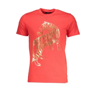 Tigerprint T-Shirt mit kurzen Ärmeln und Rundhalsausschnitt