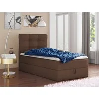 Sofnet Boxbett Best Mini (mit Bettkasten, Bonell-Matratze und Topper), Einzelbett, Polsterbett mit Kopfteil, Boxspringbett, Kinderbett