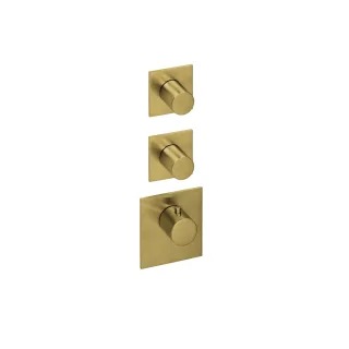 Herzbach xl 2 farbset 3 blenden eckig griffe rund brass, Brass Steel, 21.522015.1.41 21.522015.1.41