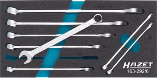 HAZET Ring-Maulschlüssel Satz Einlage 8-teilig - 163-292/8