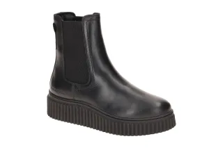 Marc O'Polo Plateau Chelsea Booties MO?P 15262 Schwarz - black Echtleder Keil...