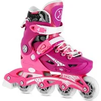 NILS EXTREME Inlineskates Inliner Blaze Rosa Inline Skates größenverstellbar, Sicherer Halt durch Schnürung und Schnalle