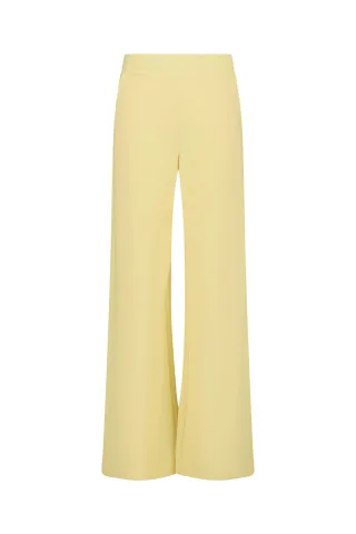 Studio Anneloes - Lexie bonded trousers butter yellow - Gr. - XXS