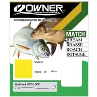 Owner Hooks Stipphaken, Owner Stipp/Rotauge silber gebundene Haken Gr.18