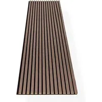 HAGEFOL Wandpaneel Akustikpaneele Holz, 3D Lamellenwand, verschiedene Größen, BxL: 60,00x240,00 cm, 1,44 qm, 3D Optik, Akustische Dämmung