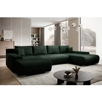 PROMETO Möbel Ecksofa Credo Ecksofa U-Form, mit Schlaffunktion und Bettkasten, U-Form Couch