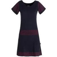 Vishes Minikleid Damen Longshirt Kleid kurzarm Mini-Kleid Sommer-Kleid T-Shirtkleid Boho, Goa, Guru Style