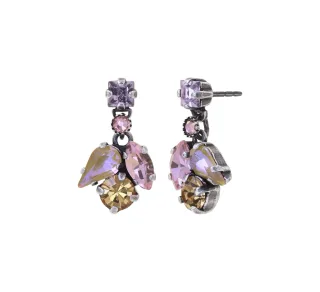 konplott - Ohrstecker - Ballroom gelb/pink/silver