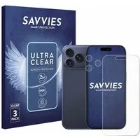 Savvies Displayschutzfolie Schutzfolie für Apple iPhone 17 Pro Max (Display+Kamera), 6 Stück, Displayschutz Schutz Folie Klar Transparent