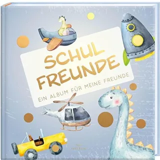 Schulfreunde - JUNGEN: ein Album für meine Freunde Geschenk für Schultüte Einschulung Schulanfang (Freundebuch Schule) PAPERISH® (PAPERISH Geschenkbuch)