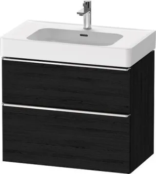 Duravit D-Neo Waschtischunterbau wandhängend Eiche Schwarz Matt 784x452x625 mm - DE4377010160000 DE4377010160000
