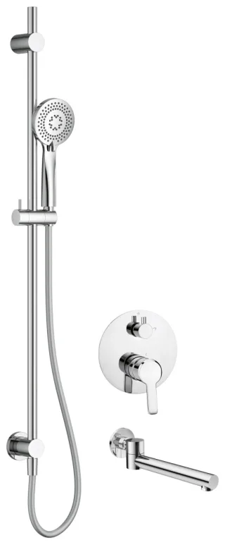 Neuesbad Serie 200 Unterputz-Duschset mit Wanneneinlauf, Chrom NB1DENAC09QA1