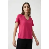 ONLY CARMAKOMA Shirtbluse CARMETTA LIFE V-NECK SS TOP WVN NOOS