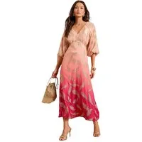 Love & Roses Midikleid Love & Roses Metallic-Midikleid, Regular (1-tlg)